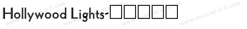 Hollywood Lights字体转换